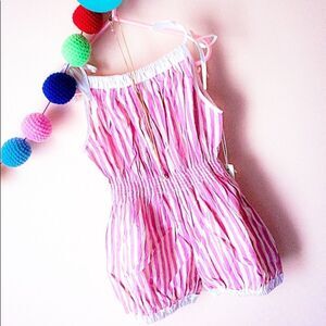 NEW Wovenplay Jada  Hot Pink jumpsuit sz 7-8